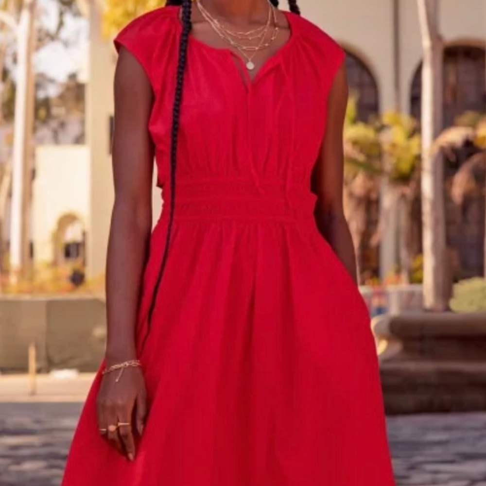 FAHERTY Amalfi Dress - Hibiscus